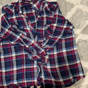 Button down Torrid long sleeve “campfire Barbie”